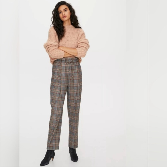 Aritzia Pants - Aritzia Wilfred Plaid Trousers